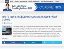 Tablet Screenshot of corbinlinks.com
